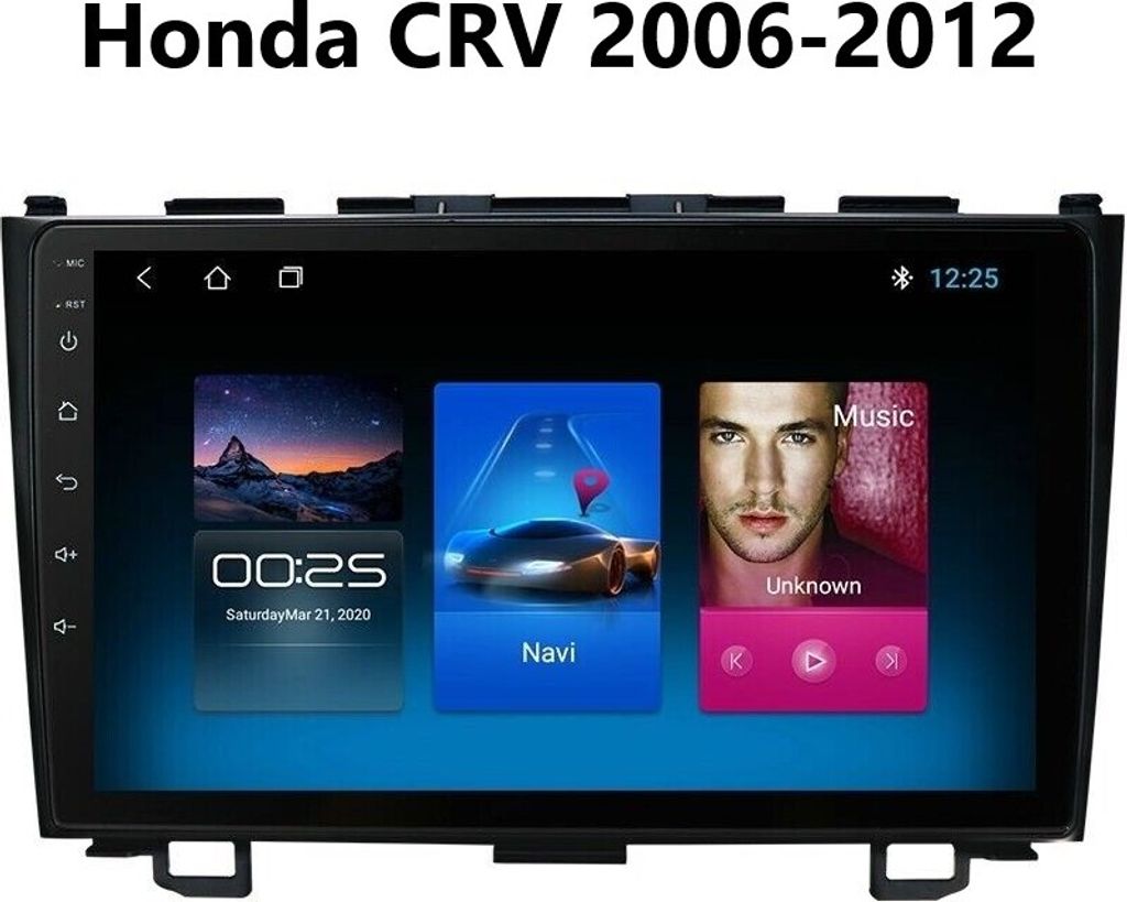 Honda CRV 2006-2012 Android 11 Autoradio 9" Touchscreen Bluetooth GPS 3D Navi FM 2GB RAM 32GB ROM