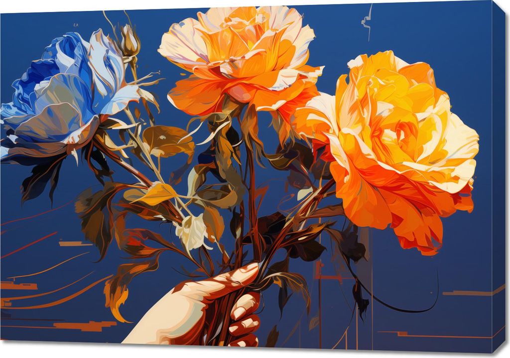 Bild 100x70cm Lebendiger Umarmung