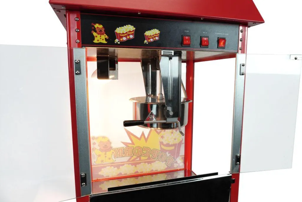 Machine à pop-corn professionnelle avec vitrine chauffante - 5