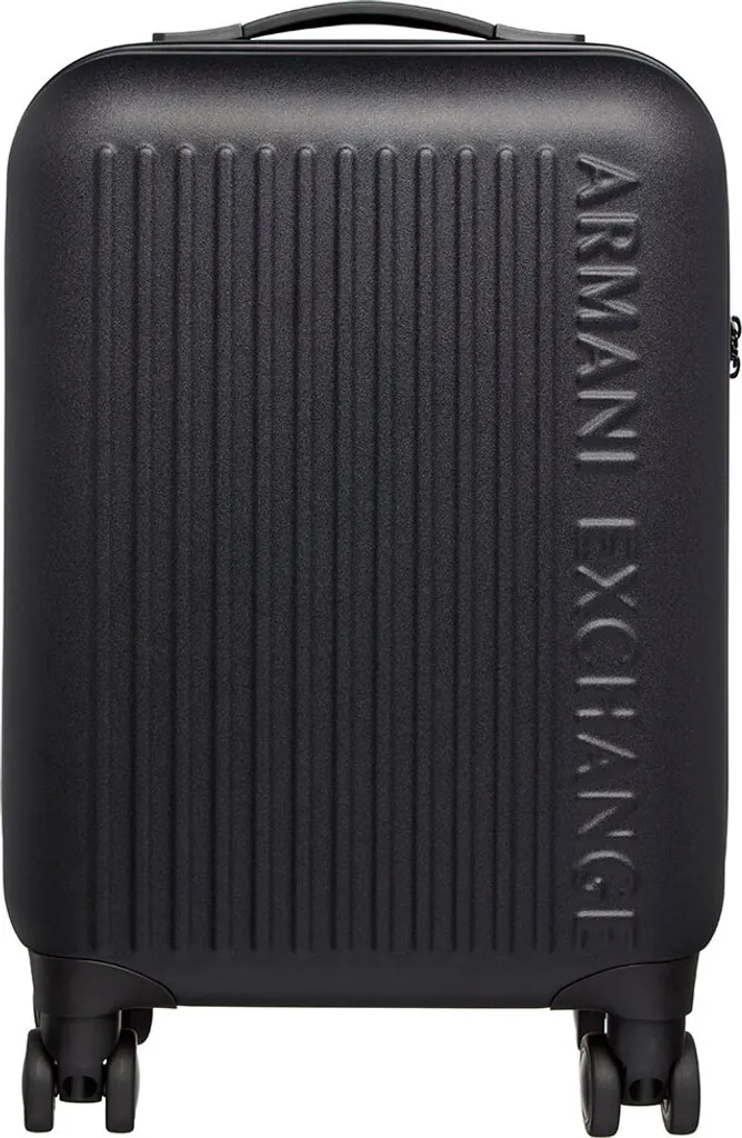 Valise à roulettes Armani Exchange Noir : Idéale pour Voyages Business