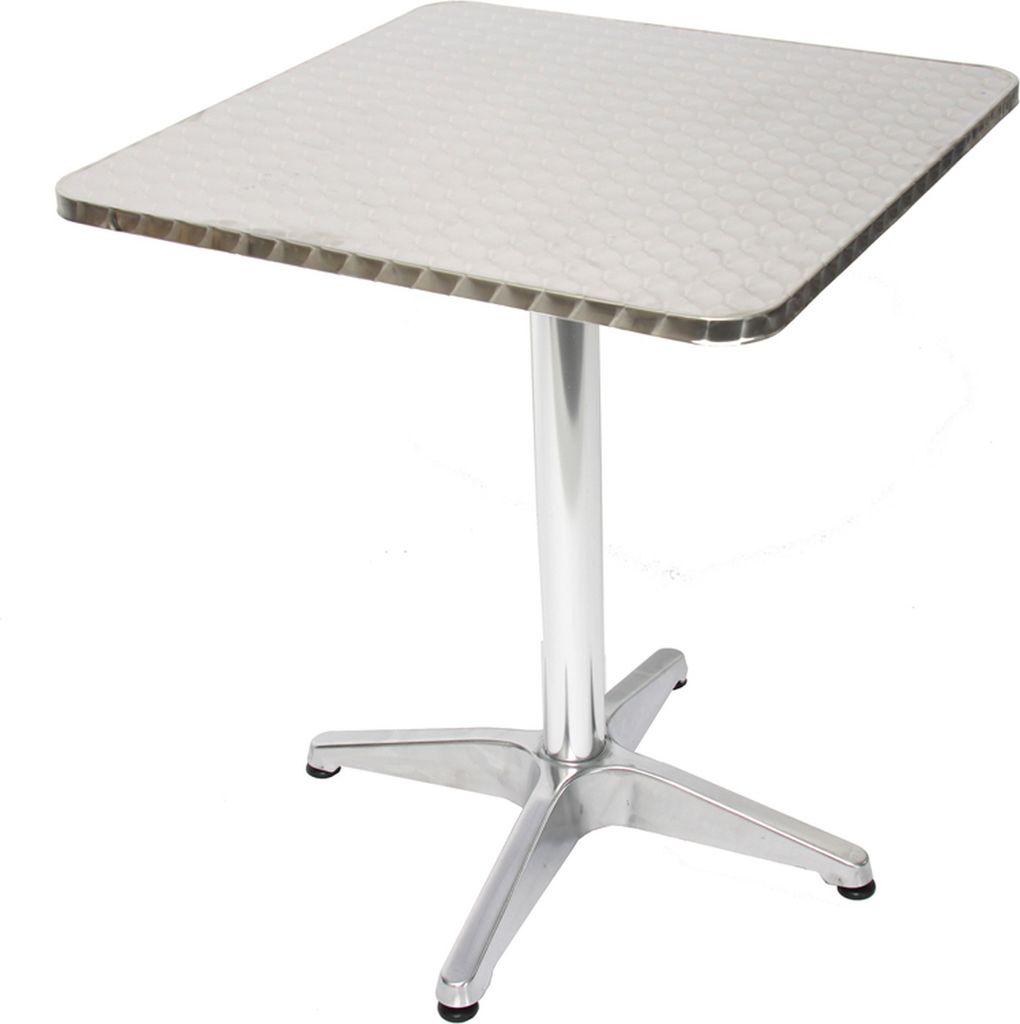 Mendler Bistrotisch Aluminium rechteckig Garten M28 Produktbild 