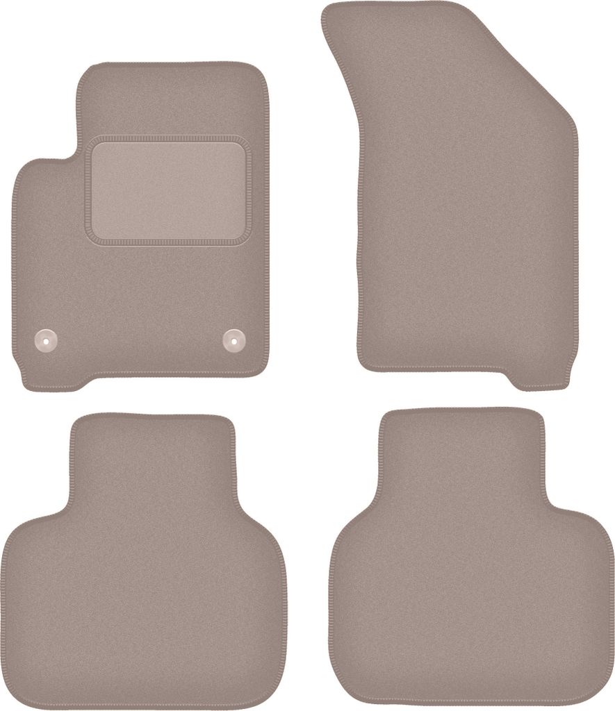 Velours-Autoteppiche für: Dodge Journey Jc49 Crossover (2007-2016) Beige