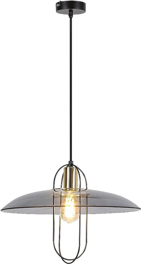 Lampe suspendue E27 pour table à manger Vida Rabalux 5000 Noire 8W
