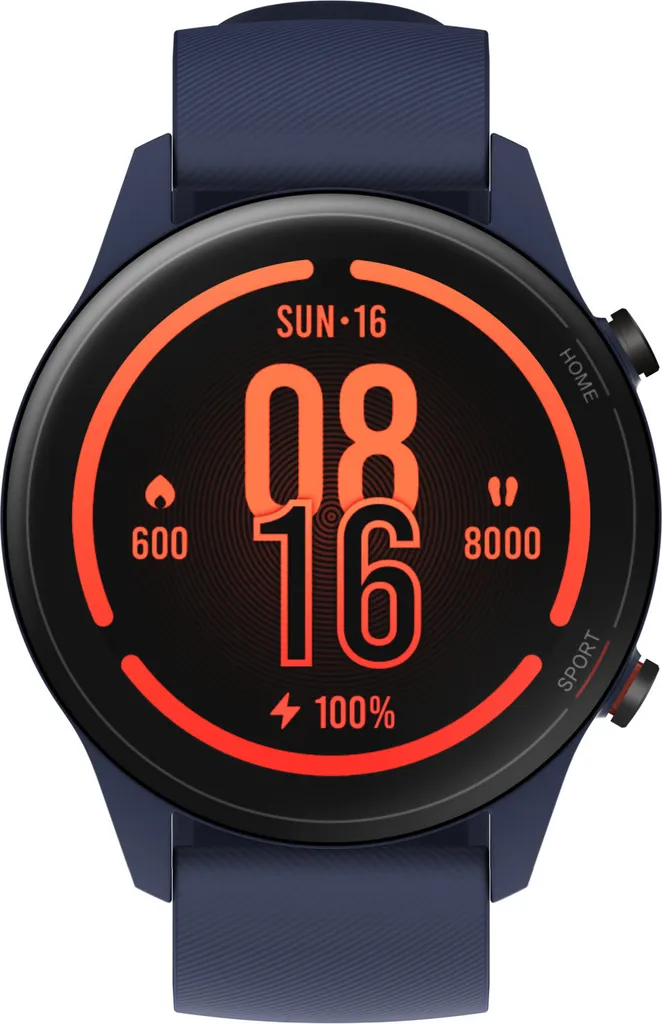 Montre connectée Xiaomi Mi Watch bleu marine avec bracelet sport en TPU