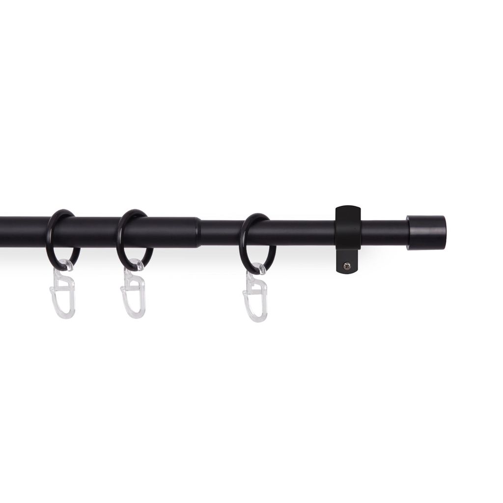 Stilgarnitur Schwarz 120-220 cm – ausziehbare Metall Produktbild 
