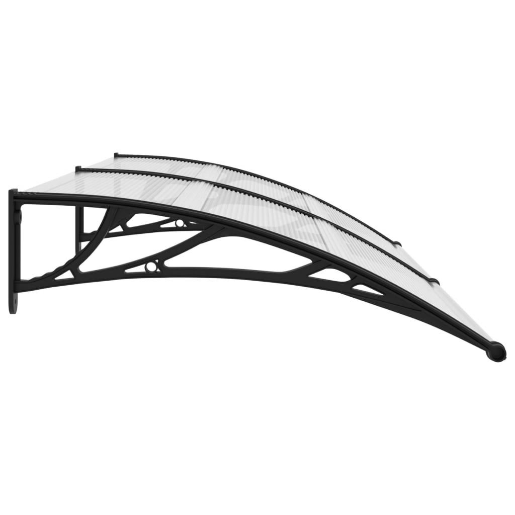 The Living Store Türvordach Schwarz 200×100 cm PC