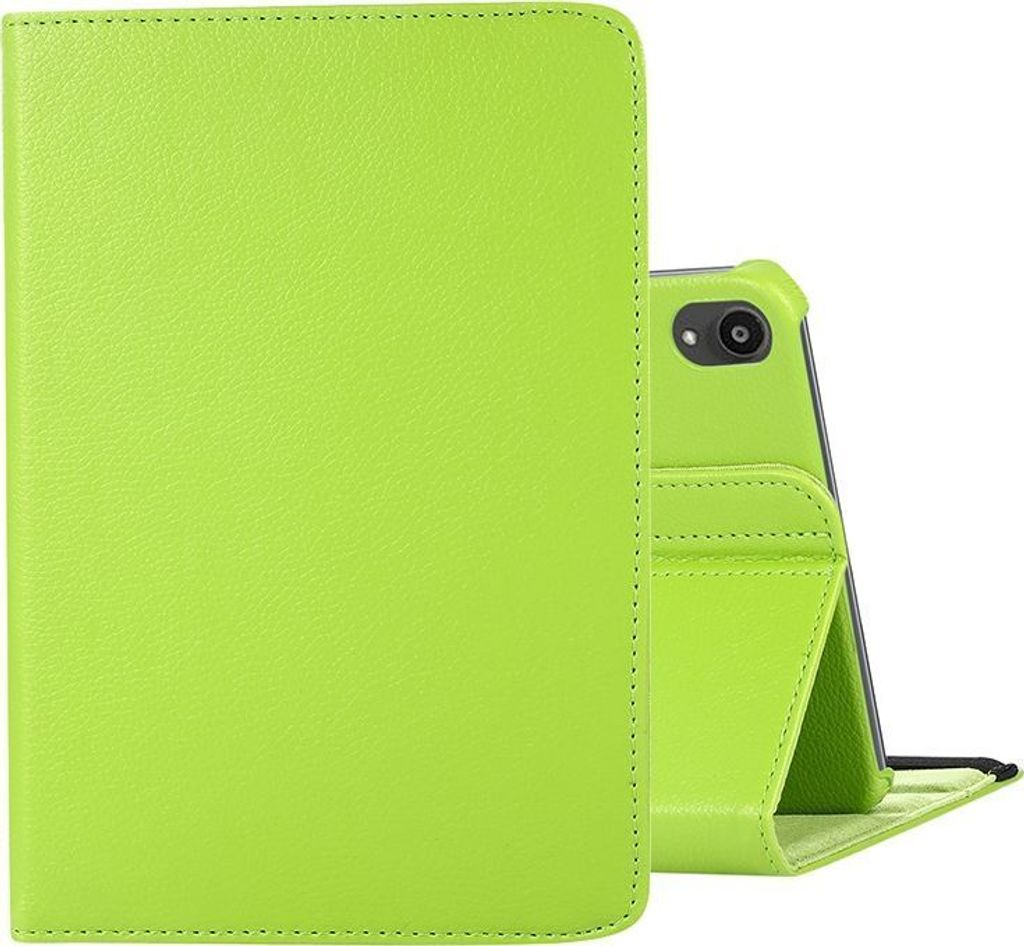 Mobigear DuoStand iPad Mini 7 (2024) Hülle Drehbare Klapphülle - Grün
