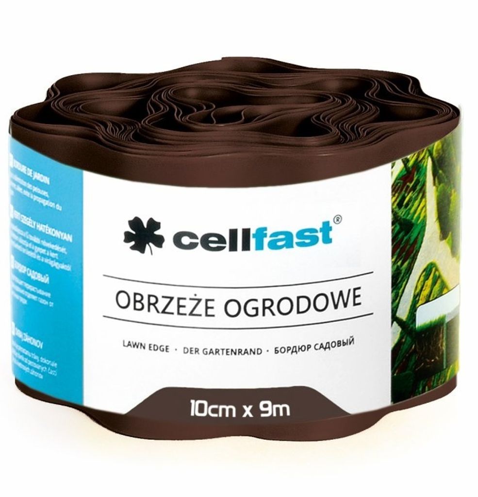 Cellfast obrzeże ogrodowe brąz 10cm x 9m