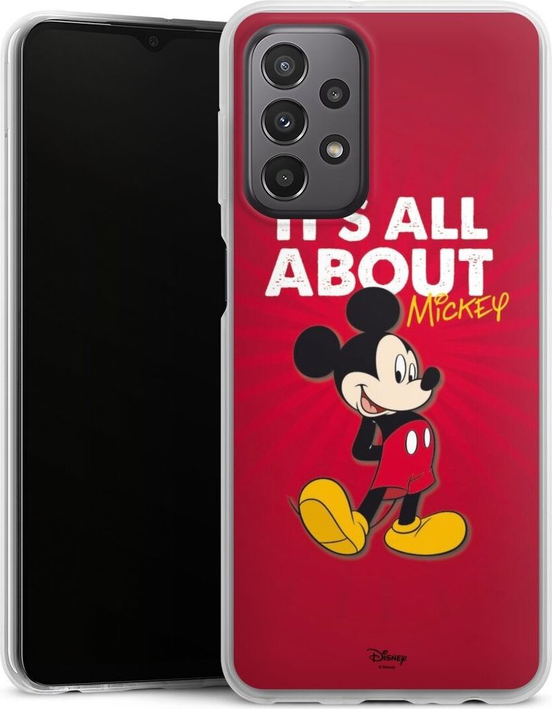 DeinDesign Slim Hülle für Samsung Galaxy A23 5G Silikon Case Ultra Dünn Handyhülle Disney Maus Offizielles Lizenzprodukt