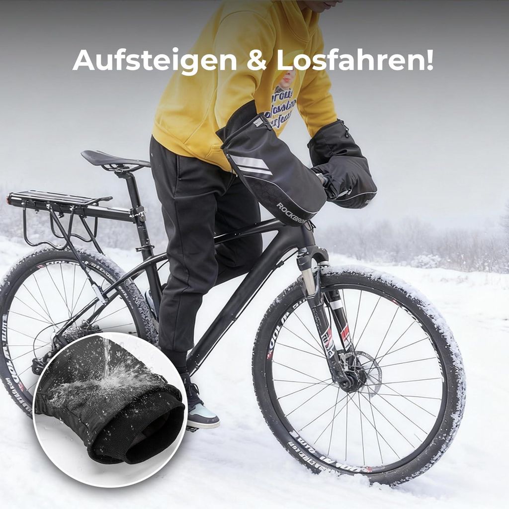 ROCKBROS Lenkerstulpen Lenker Handschuhe fr Fahrrad