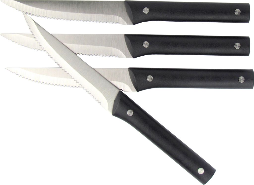 Steakmesser Set 4 Stück - im Geschenkkarton - Edelstahl