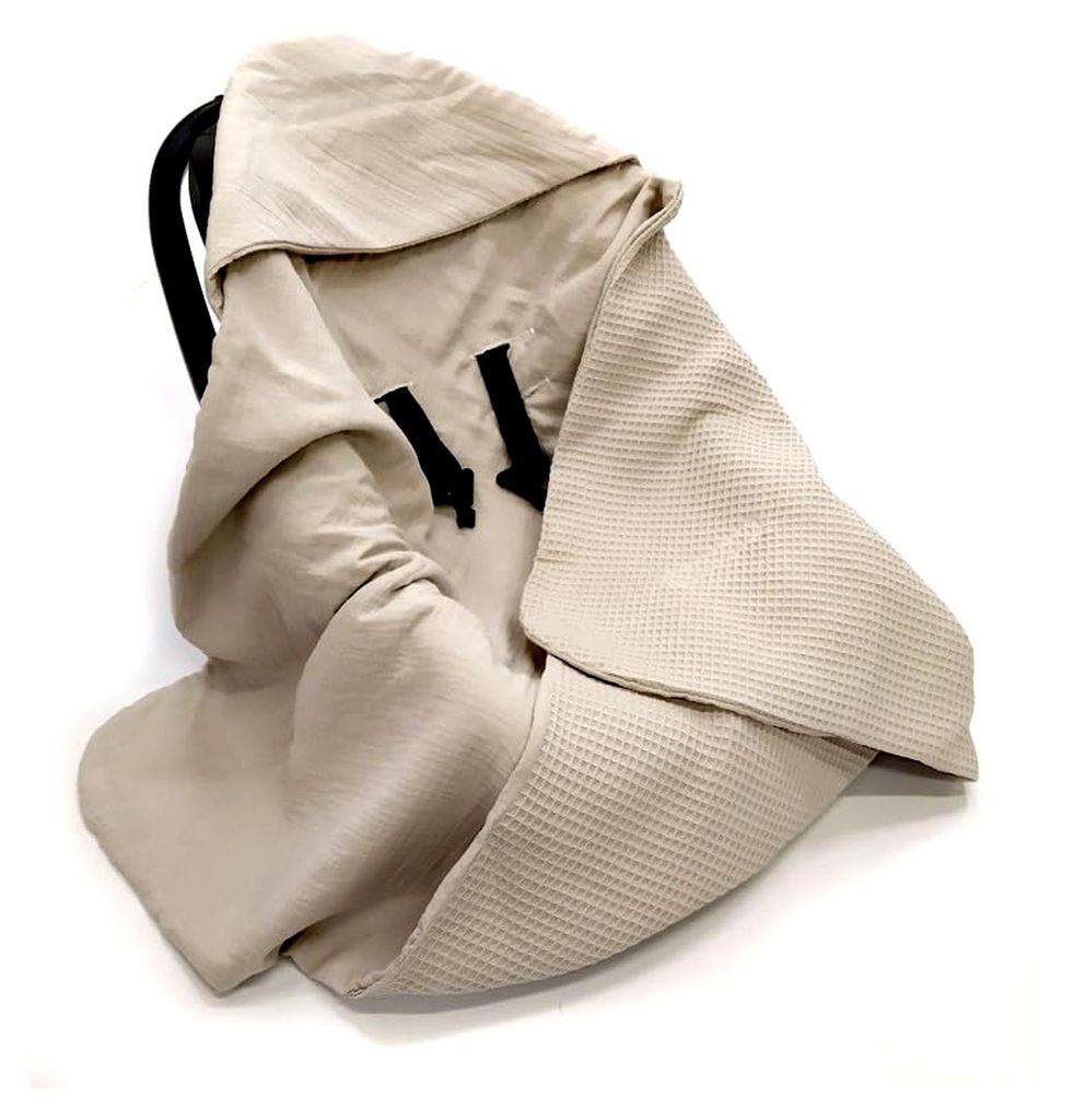 Musselin Einschlagdecke Babydecke 90x90 cm für Babyschale – atmungsaktive & leichte Sommerdecke für Kinderwagen und Autositz, geeignet für Neu...