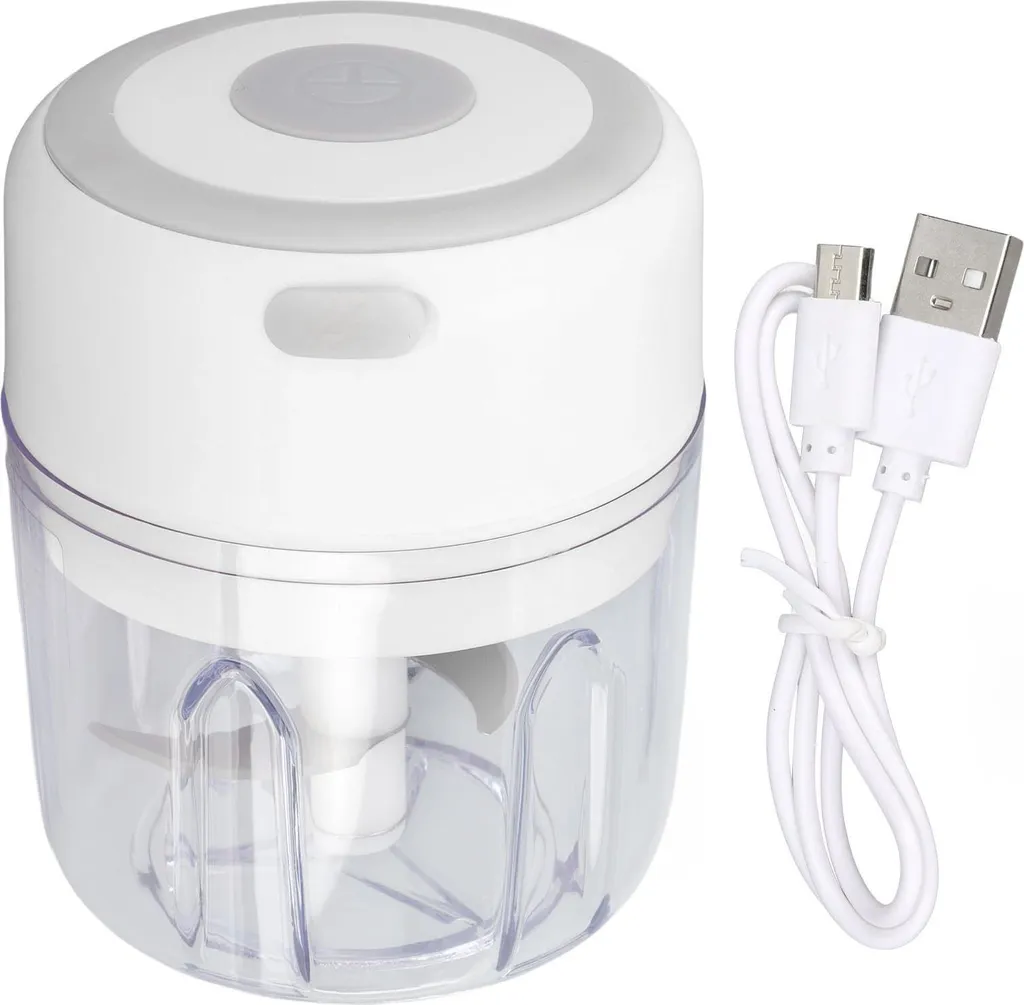 Mini Tritatutto Elettrico 250ml per Aglio e Verdure - Motore Potente 304