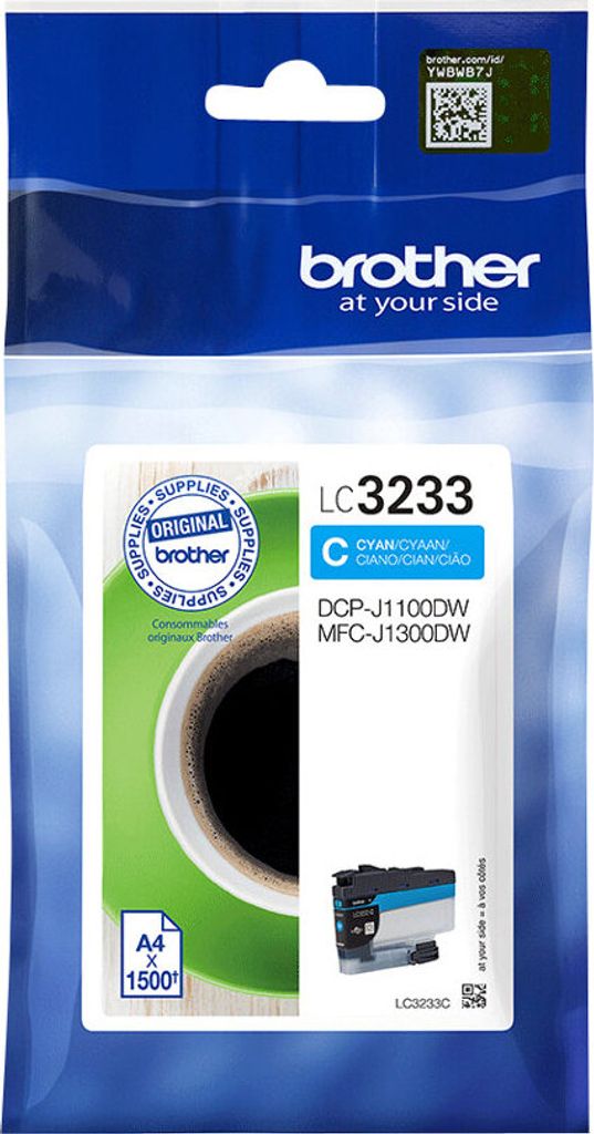 Brother LC3233C, Standardertrag, Cyan, 1 Stück(e), 1500 Produktbild 
