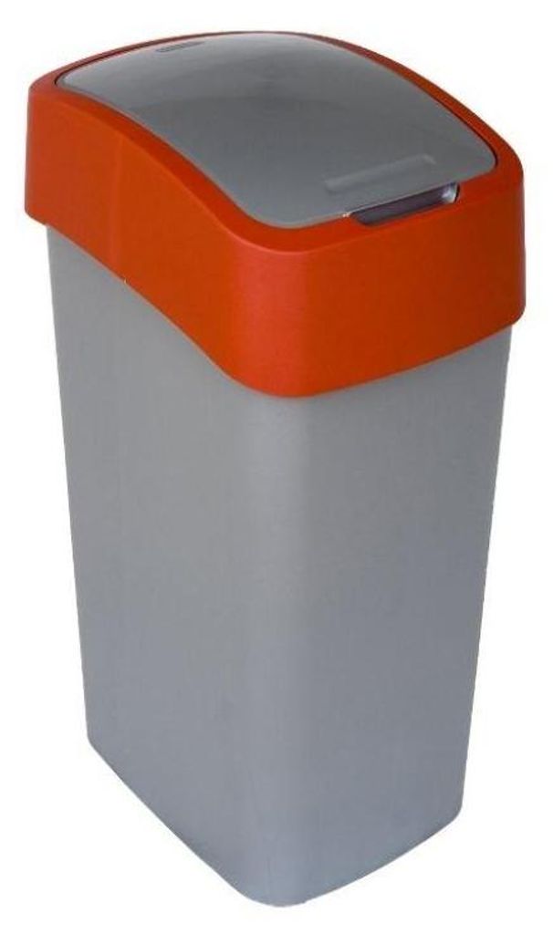 A studio shot of a trash can.