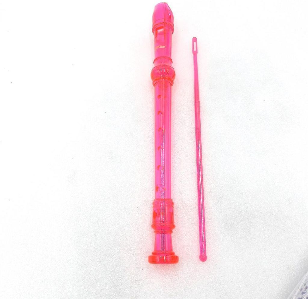 TIGER REC7-PK Sopranblockflöte mit Tasche und Zubehör Flötenputzer Grifftabelle