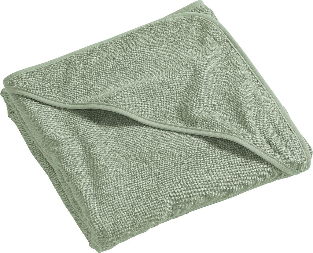 Erwin Müller Kapuzenbadetuch salbei 100x100 cm