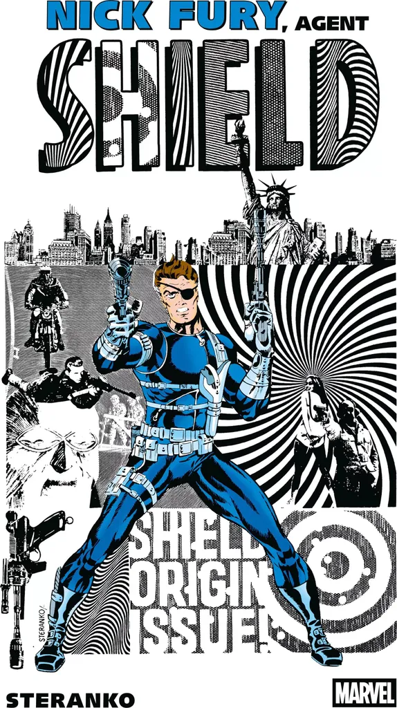 Figurine Nick Fury Agent du SHIELD - Statuette Marvel Premium Articulée