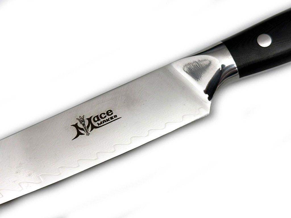 MaceMaker ELEGANTE SLICING SanMai Damast Küchenmesser