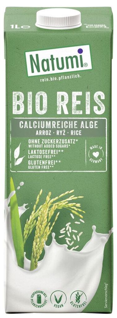 Reisgetränk Mit Meeresalgen (Kalzium) Ohne Zuckerzusatz, Produktbild 