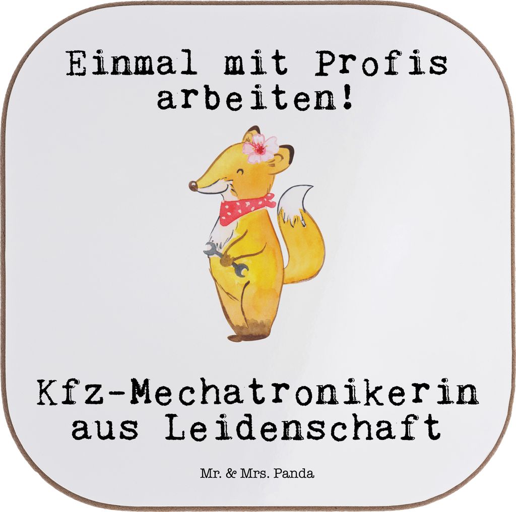 Mr. & Mrs. Panda Untersetzer für Gläser Kfz-Mechatronikerin Produktbild 