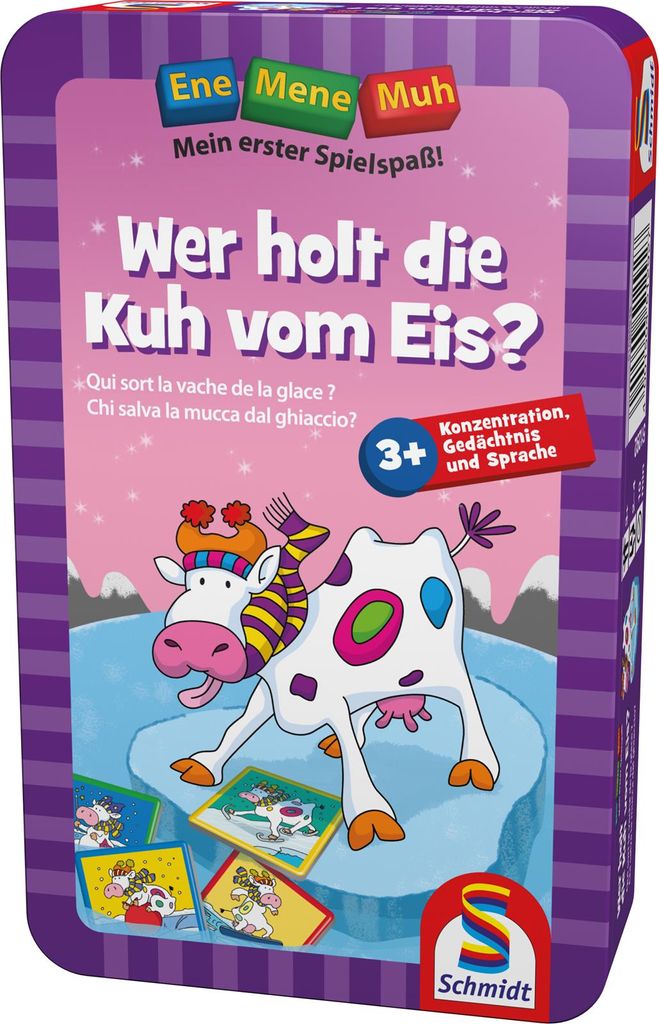Schmidt Spiele 51292 Ene Mene Muh Spiel M-Wer holt die Kuh vom Eis?