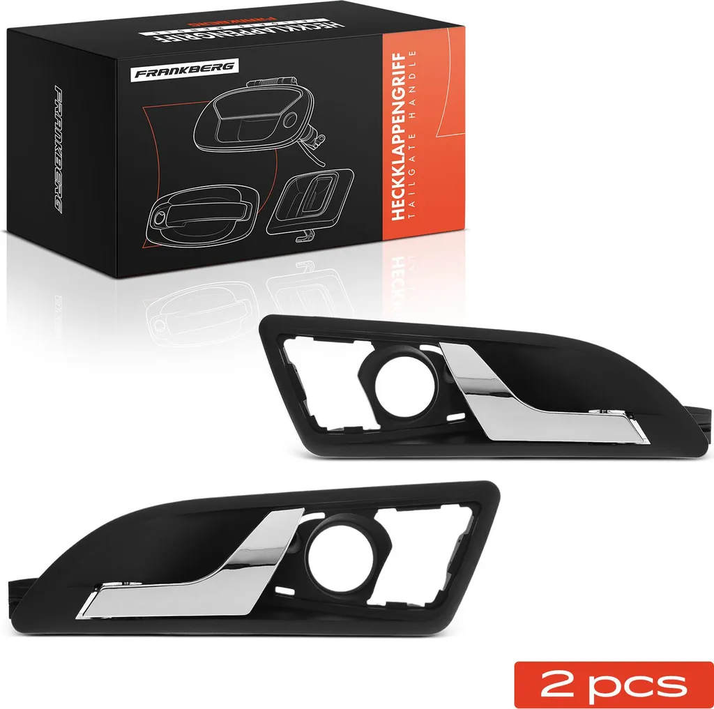 Paire de poignées de porte arrière pour Skoda Yeti 5L modèles 2009-2017