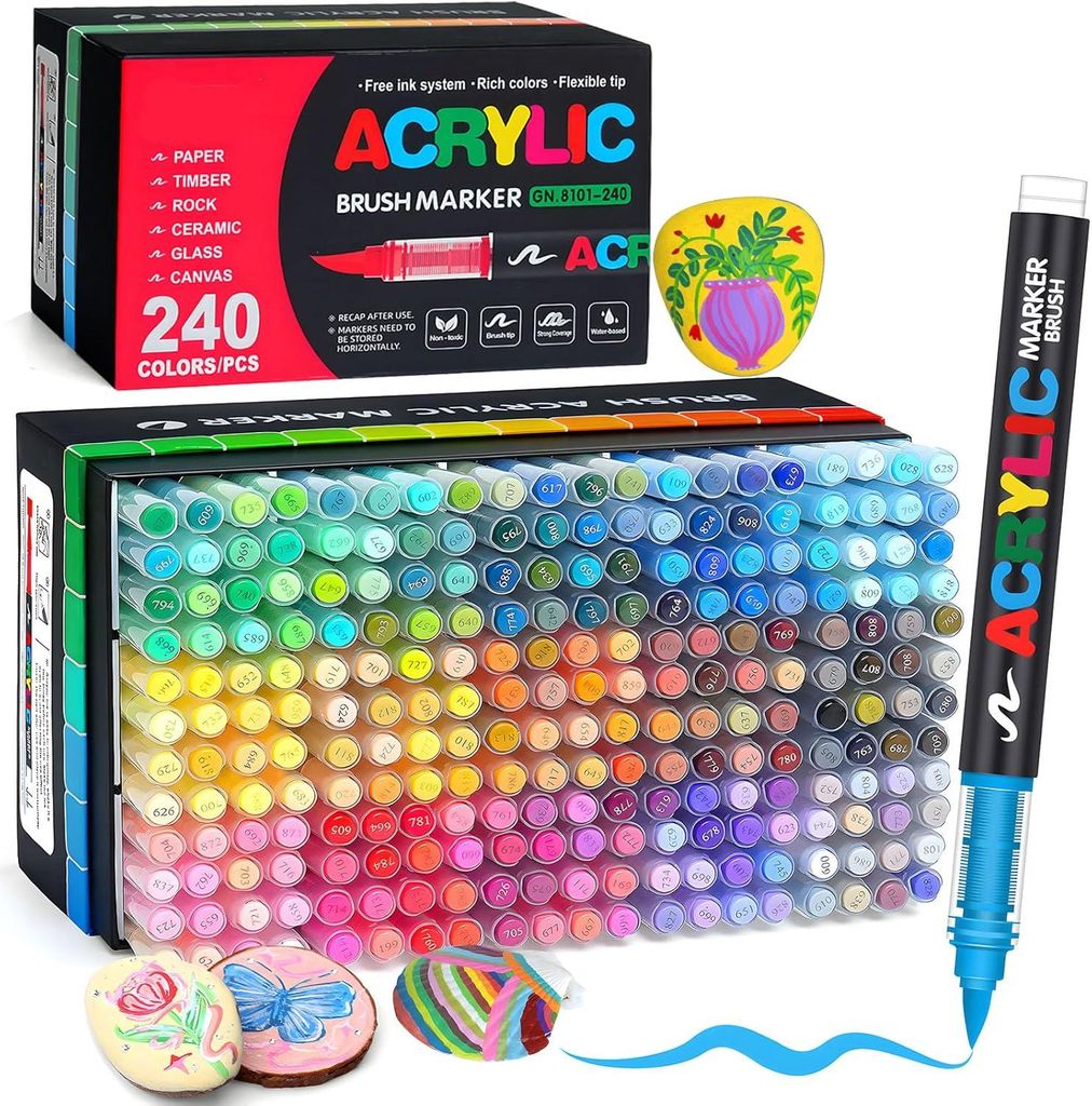 Acrylstifte, 240 Farben Graffiti-Skizzenstifte, Produktbild 