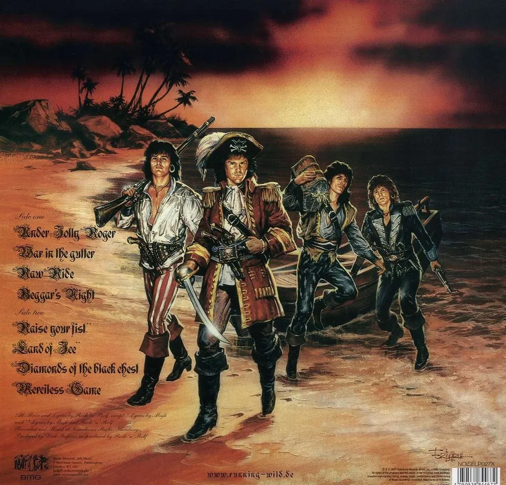 Vinyle Under Jolly Roger par Running Wild Edition Limitée Grise LP Remaster - 2