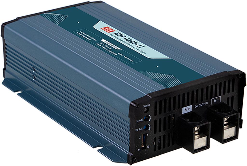MEANWELL NPP-1200-48 Blei Akkulader-Batterielader 1.209,6W 57,6V 18A