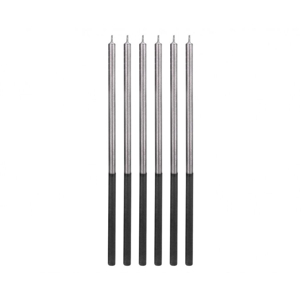 Platinkerzen Roségold Höhe 14,5 cm 6 St.