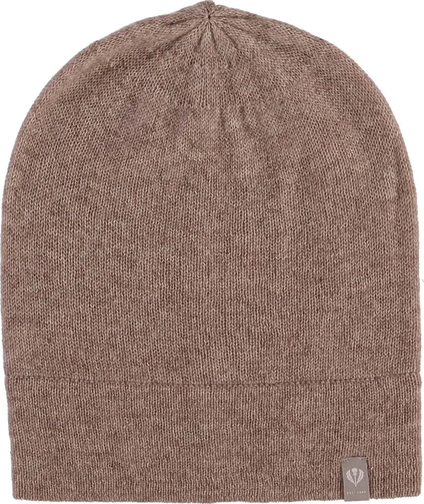 Berretto in Maglia FRAAS 100% Cashmere - Qualità Tedesca Color Taupe - 1