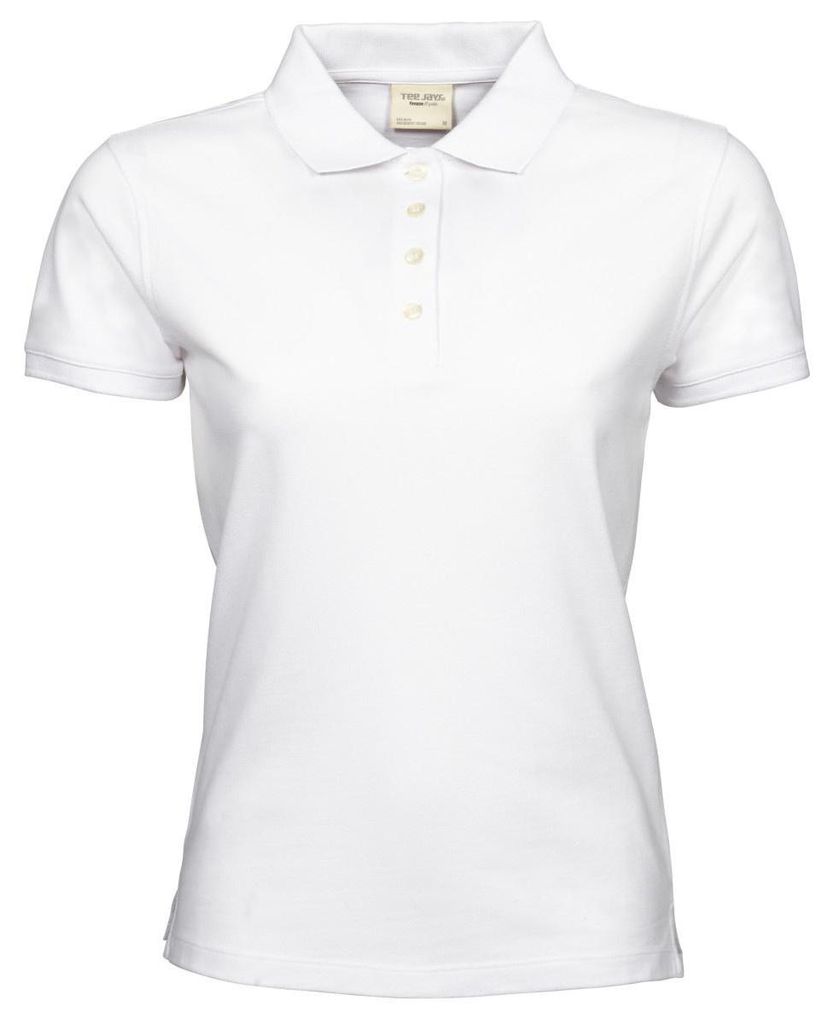 Tee Jays Damen Polo-Shirt, Kurzarm FK881 (3XL) (Weiß)
