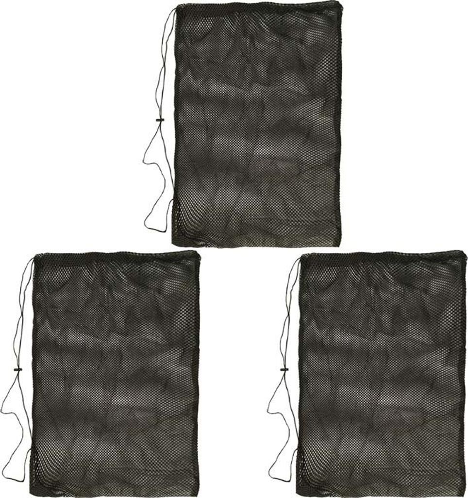 3x Netzbeutel mit Zugband - Vielseitige Aufbewahrungstasche für Sportgeräte, Wassersport & Bälle(73*54CM)