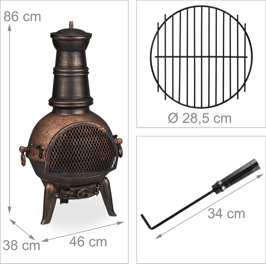 Chauffage de Terrasse Extérieur Bronze - Créez un Coin Feu Convivial - 4