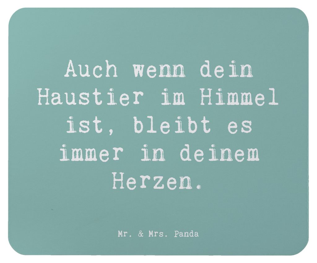 Mr. & Mrs. Panda Mouse Pad Spruch Trauerbewältigung Haustierverlust - Meeresbrise - Geschenk, Vertrauem, Mutmacher, Unterstützen, Trost, Zuversic...