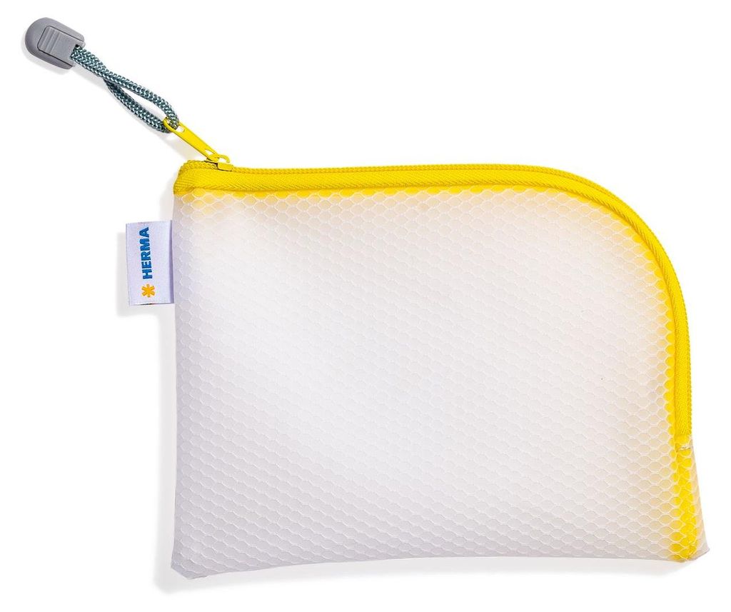 HERMA 20027 Pochette multi-usages A6 19x14cm Jaune zip Image du produit 
