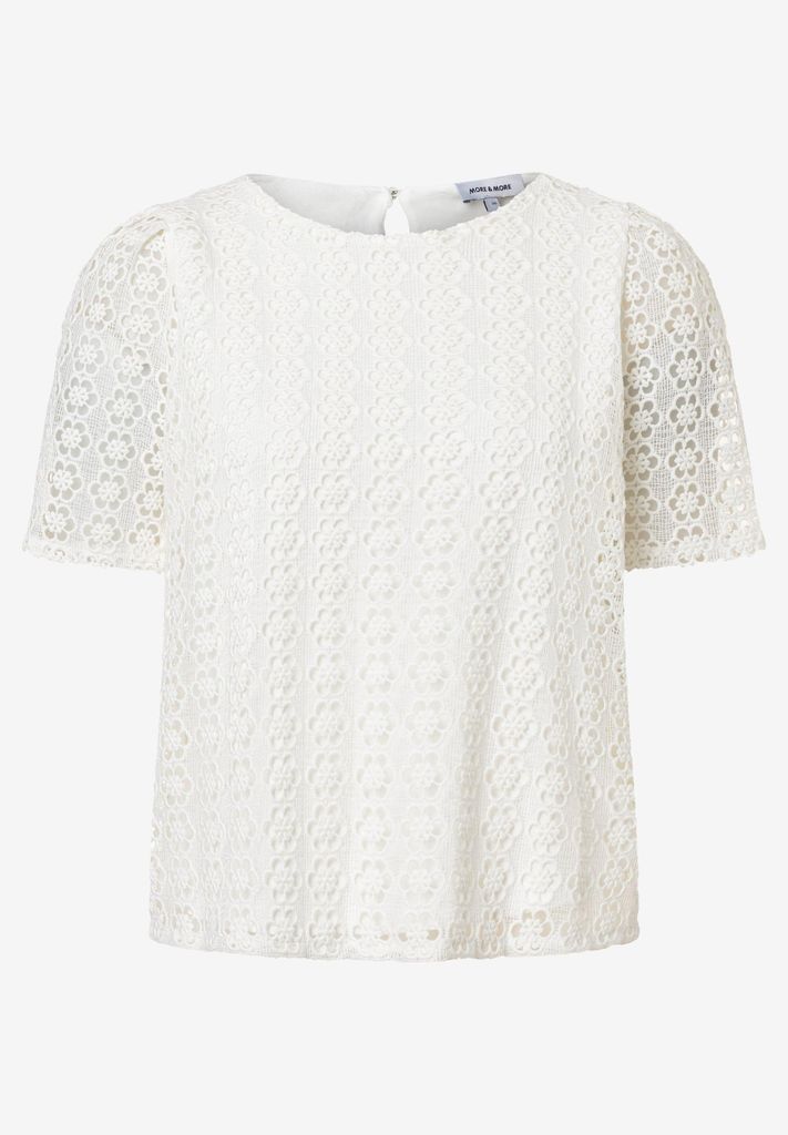 MORE & MORE Lace-Shirt 0041 off white 38