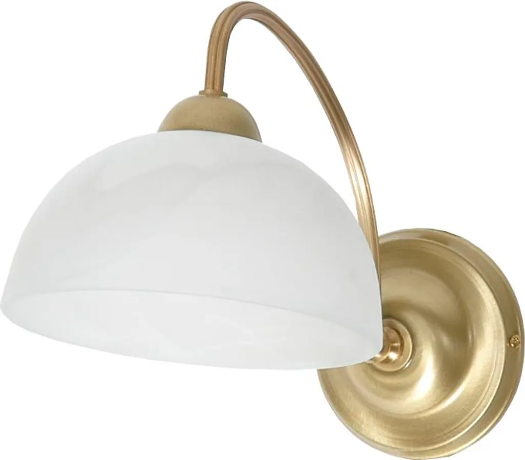 Applique murale pour salon chic patinée et abat-jours blancs LIMBA 1-733