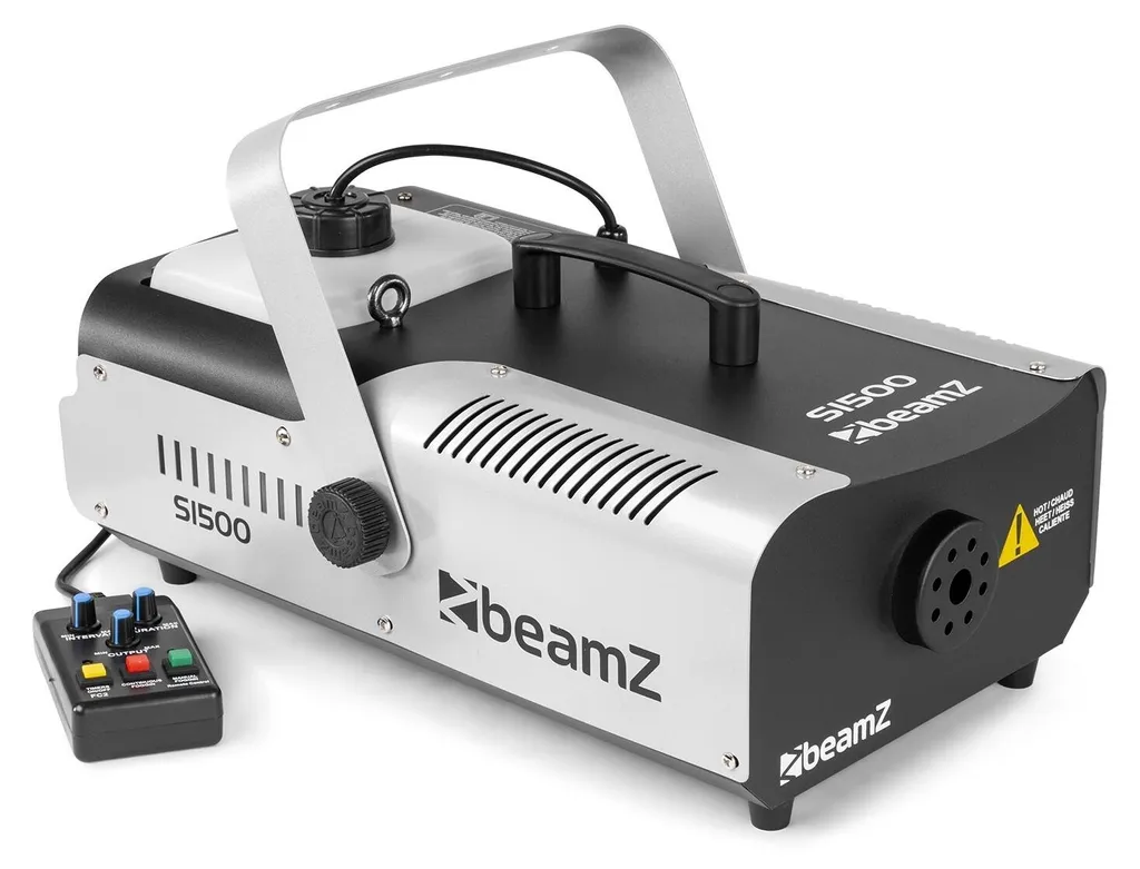 Machine à effets fumigènes haute performance Beamz S1500 argent 2L