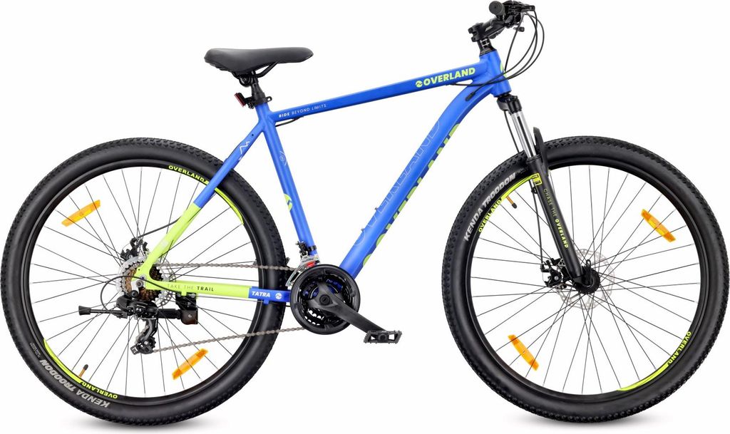 Mountainbike MTB 29 Zoll, KENDA, Shimano, Aluminium, leicht, 21 Gänge, Federung, Scheibenbremsen, Rahmen L 21 Zoll, Tatra Bikes Overland, matt lemon