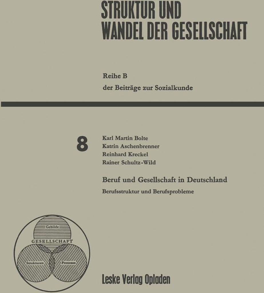 Beruf und Gesellschaft in Deutschland