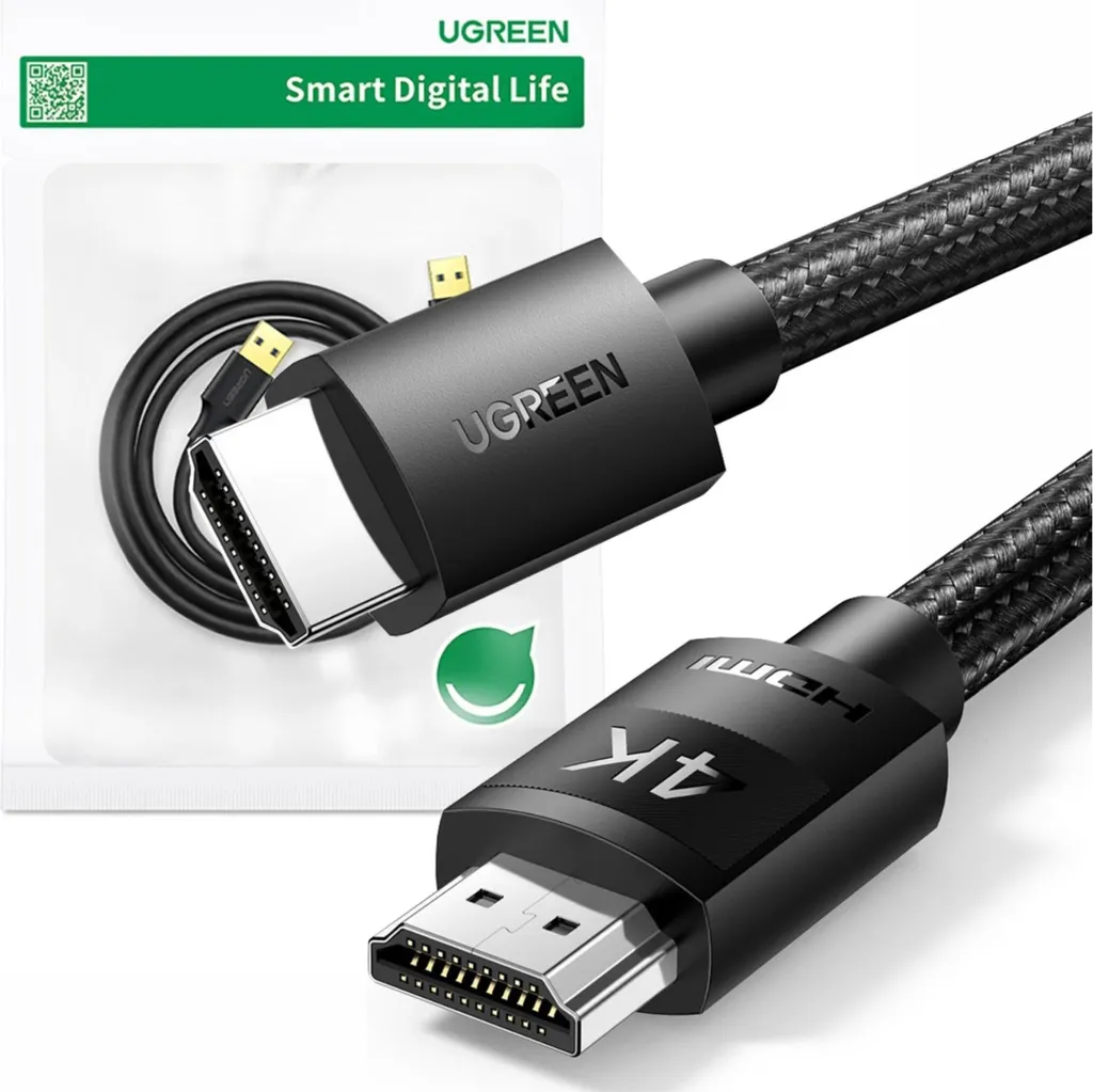 Cavo HDMI 2m Ugreen HD119 - Design Nero Premium per Home Office