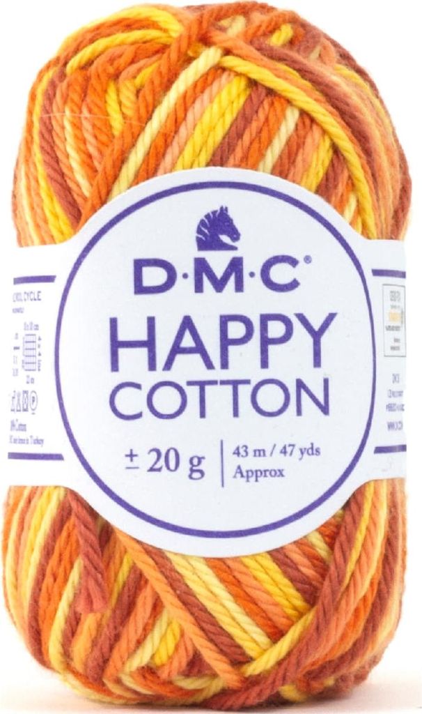 DMC Happy Baumwolle – weiches Garn aus 100 % Baumwolle, 392, (Farbe 653)