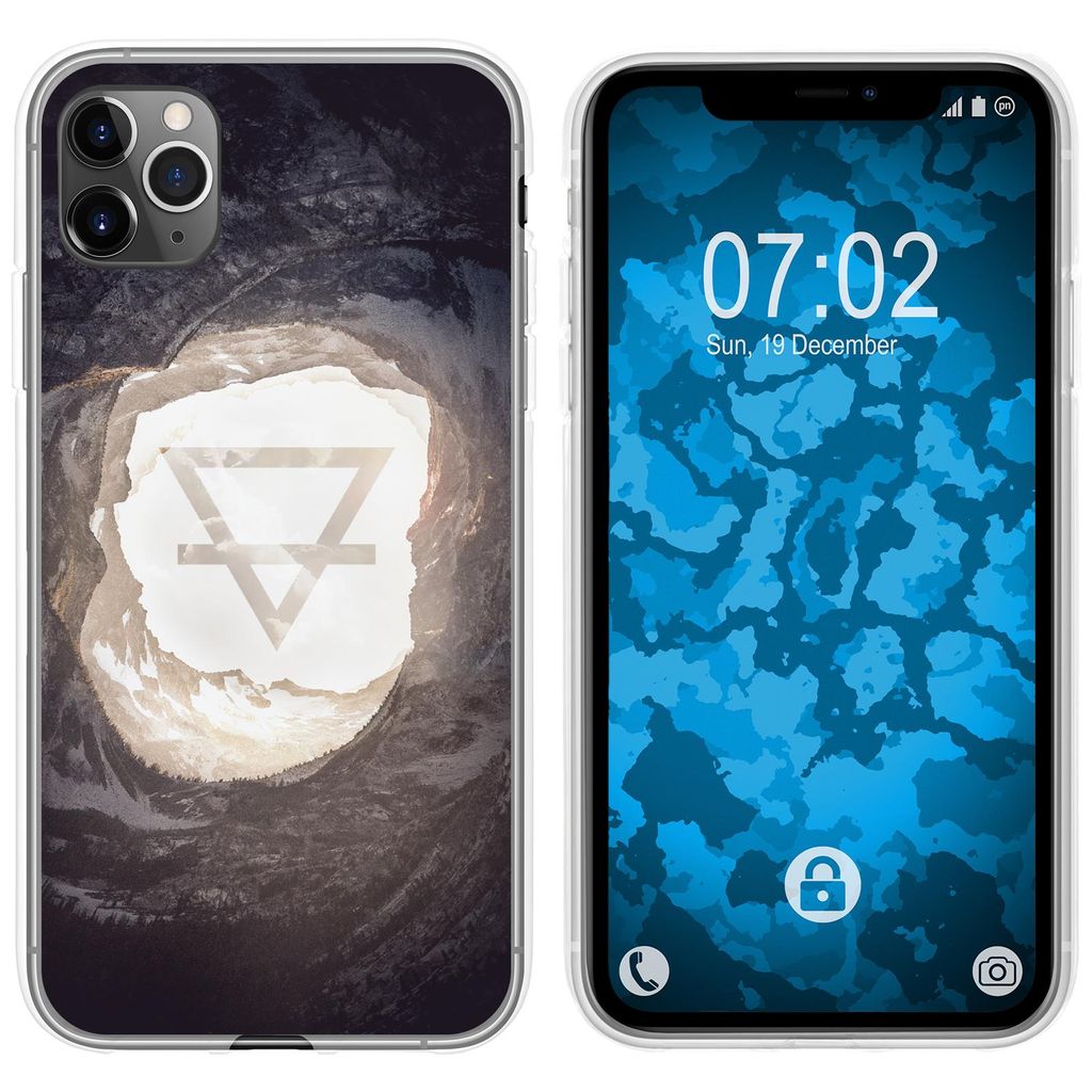 PhoneNatic Case kompatibel mit Apple iPhone 11 Pro Max Silikon-Hülle Element Erde M2