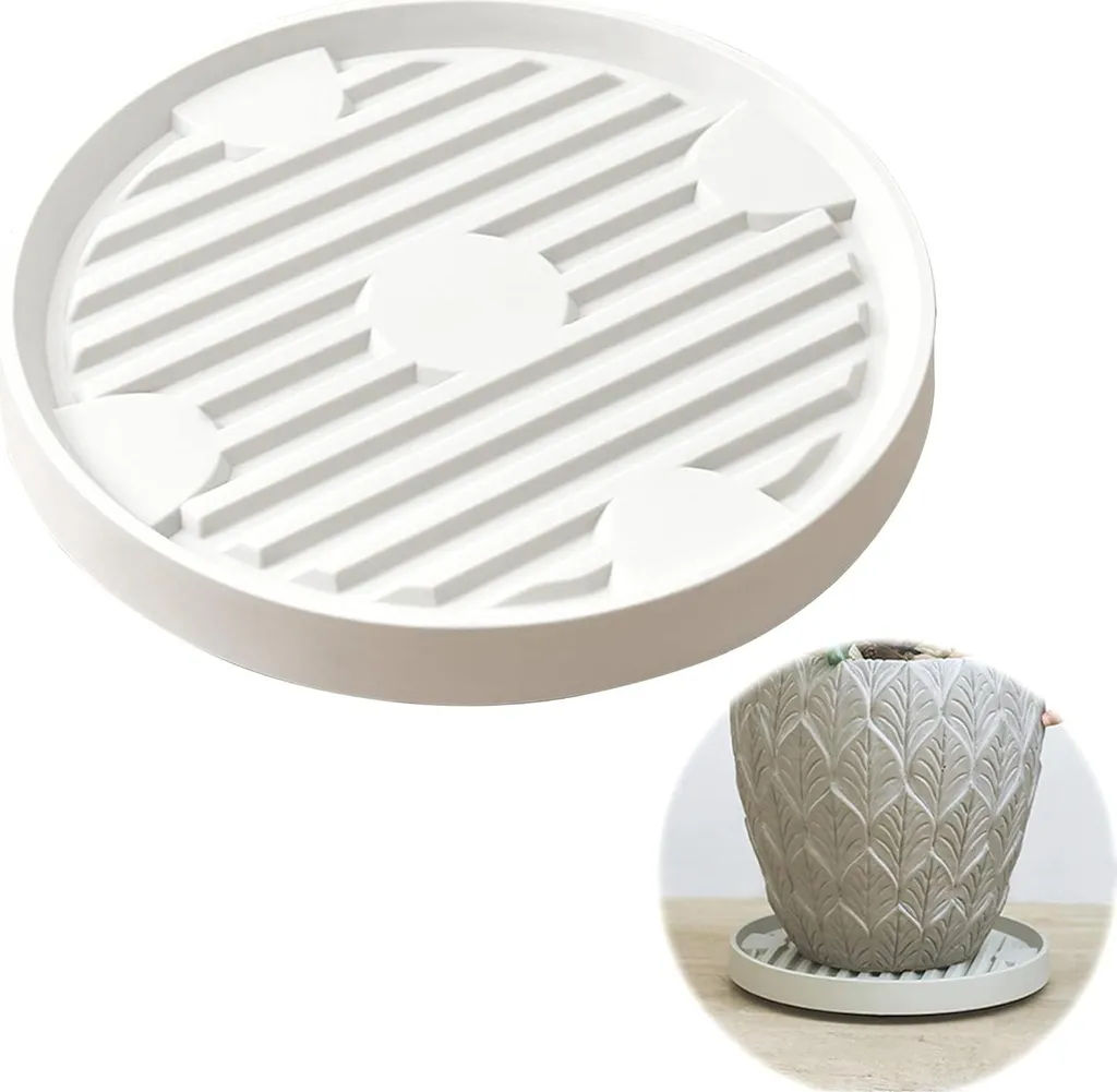 Roule-plante blanc avec roues 360° pour pot de fleur et petit meuble