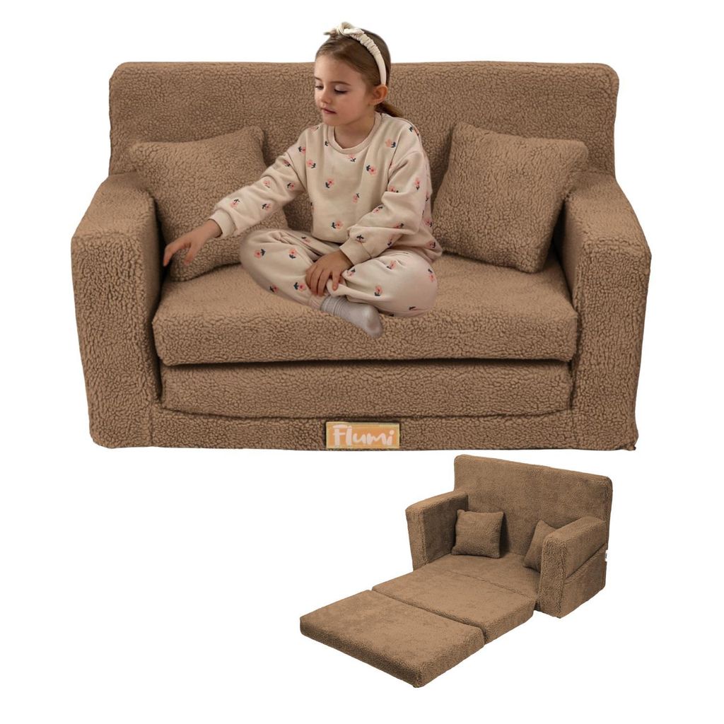 Flumi canapé enfant convertible en mousse, canapé-lit avec Image du produit 