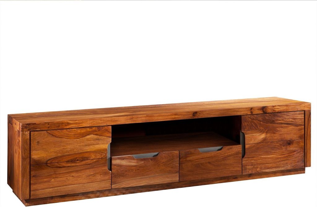 MASSIVMOEBEL24 | Meuble TV 200x45 Palissandre laqué Image du produit 