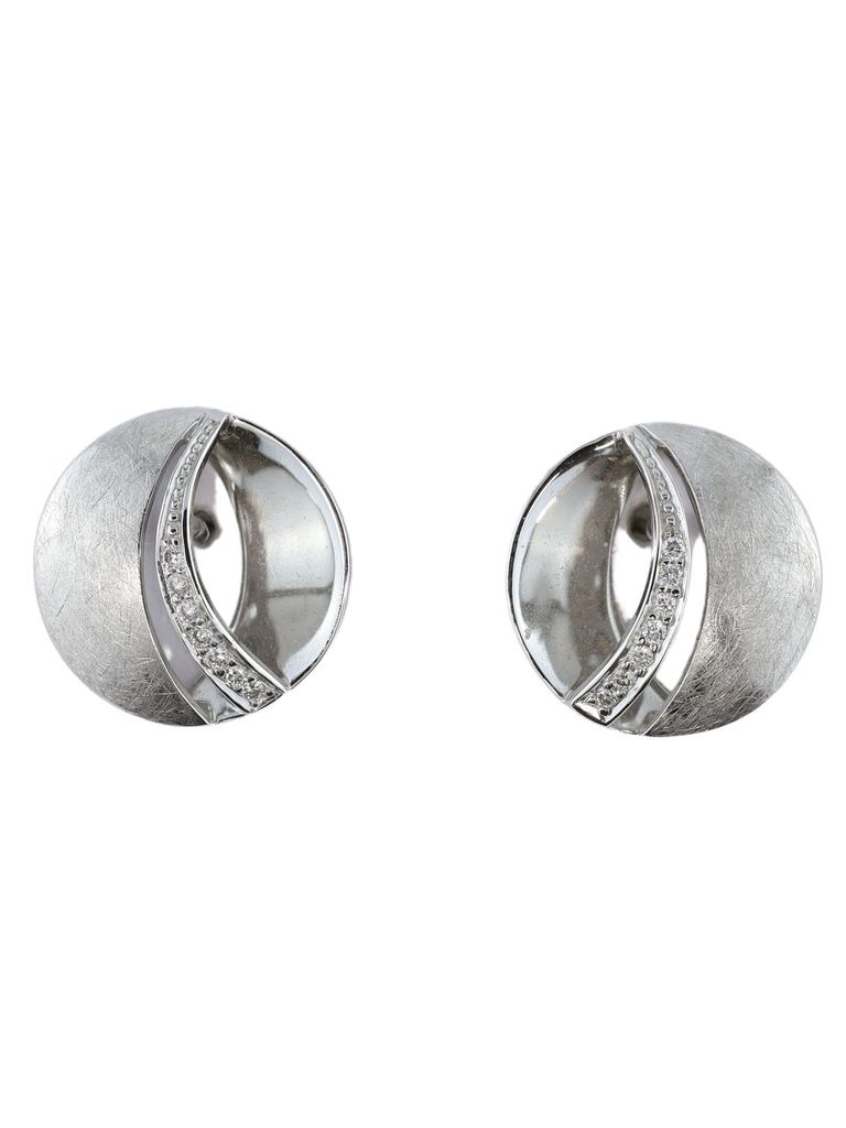 MIAMAR 1088198 Damen Ohrstecker 14 Karat (585) Weißgold Produktbild 