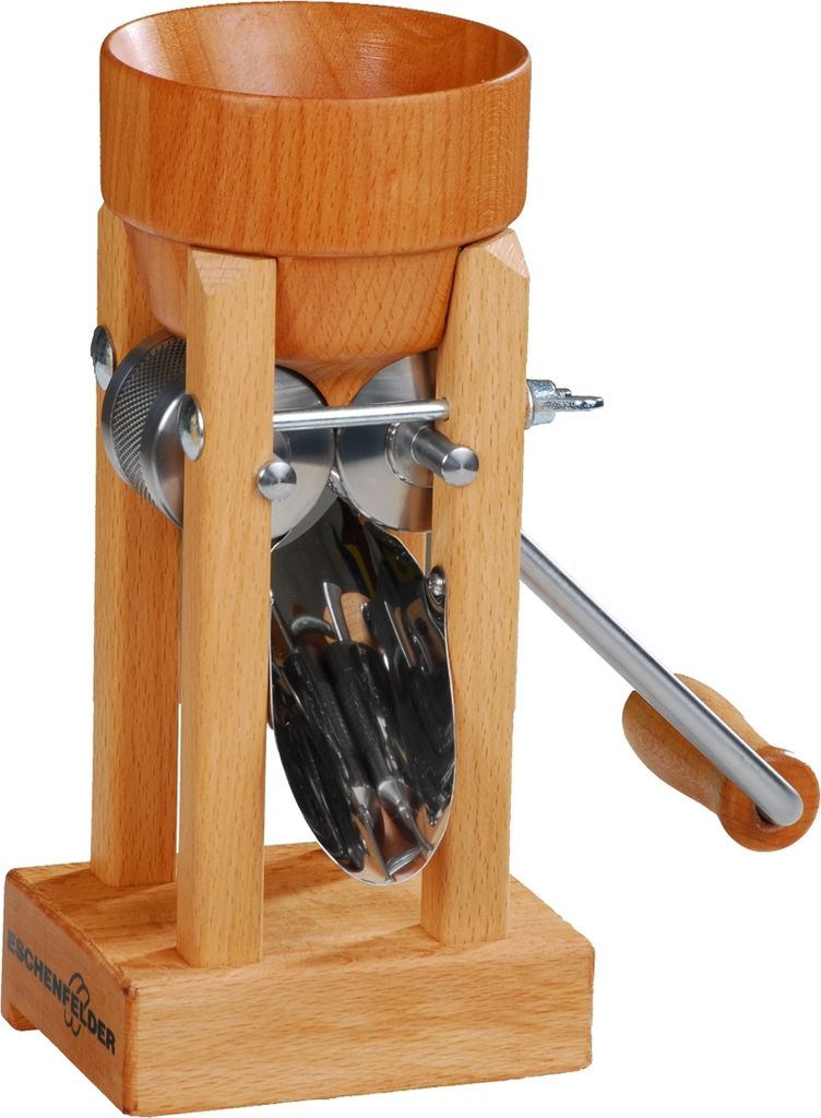 Eschenfelder Kornquetsche mit Holztrichter Tischmodell Produktbild 